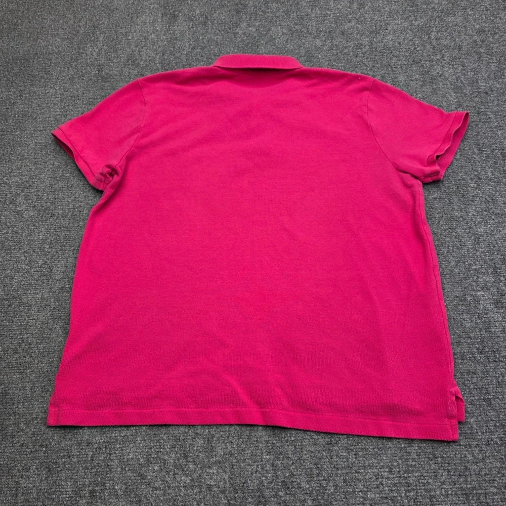 Polo Ralph Lauren Mens XL Classic Fit Pink Pique Short‎ Sleeve Polo Shirt Logo